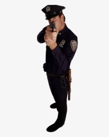 Police Officer Police Corruption - Police Officer With A Gun Transparent, HD Png Download, Free Download