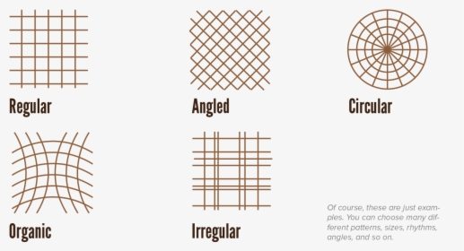 Types Of Grids - Pattern Different Types Of Grid, HD Png Download, Free Download