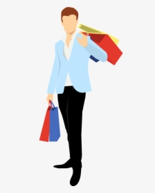 Shopping Man Vector Png Clipart , Png Download - Fashion New Year 2019, Transparent Png, Free Download