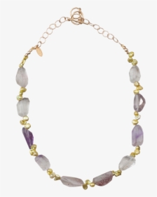 Green Pearl And Amethyst Necklace"  Class="lazyload - Necklace, HD Png Download, Free Download