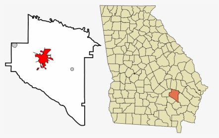 Baxley Ga On Map, HD Png Download, Free Download