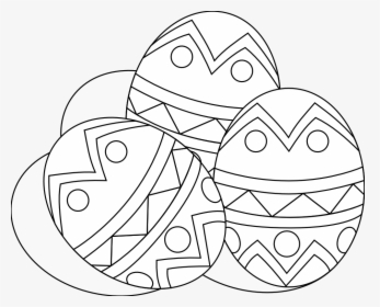 Black And White Eggs - Transparent Easter Eggs Clipart Black And White, HD Png Download, Free Download