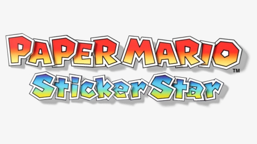 Paper Mario Sticker Star Logo Transparent, HD Png Download, Free Download