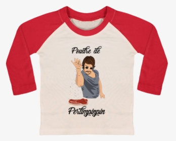 T-shirt Bébé Baseball Manches Longues Poudre De Perlimpinpin - Sleeve, HD Png Download, Free Download