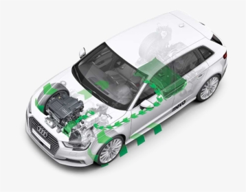 Diagram Of The Audi A3 E-tron Drivetrain - Audi, HD Png Download, Free Download