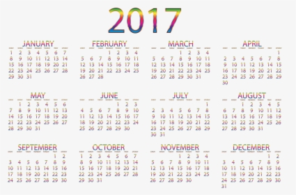 Kalender 2017 Transparent, HD Png Download, Free Download