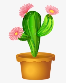 Cactus Flower Clipart , Png Download - Clear Background Cactus Clipart Png, Transparent Png, Free Download