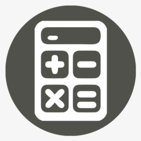 Gross Up Calculator - Black And White Calculator Icon, HD Png Download, Free Download