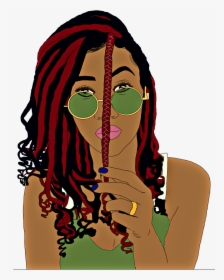 #afrohair #afrolatina #cartoon #afroqueen #afro #hair - Illustration, HD Png Download, Free Download