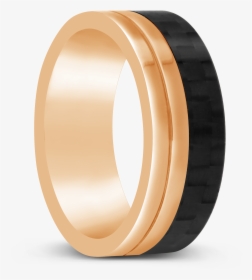 Tsar 8mm Rose Gold Plated Stainless Steel Carbon Fibre - Bangle, HD Png Download, Free Download