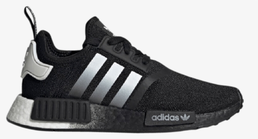 Nmd R1 Black Silver, HD Png Download, Free Download