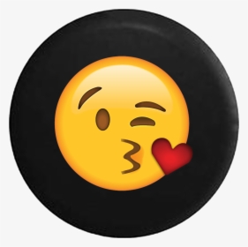 Blowing Kiss Heart Emoji Face - Emoji, HD Png Download, Free Download