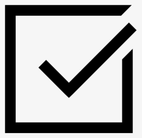 Check Mark Symbol Excel- - Tick Inside A Box, HD Png Download, Free Download