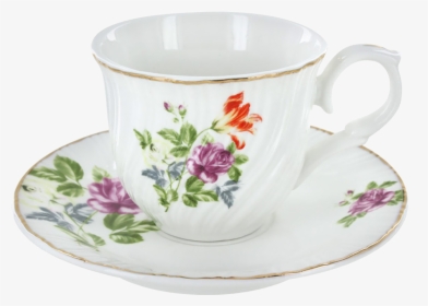 Teacup Coffee Saucer - Tea Cup With Transparent Background, HD Png Download, Free Download