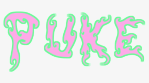 #puke #flames #pink #green #pinkaesthetic #greenaesthetic - Graphic Design, HD Png Download, Free Download