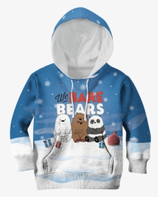 Gearhuman 3d We Bare Bears Custom Hoodies T-shirt Apparel - Christmas Jumper We Bare Bears, HD Png Download, Free Download
