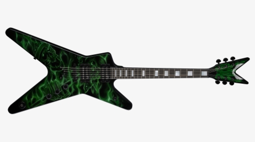 Usa Ml Airbrush Green Skulls & Flames - Dimebag Darrell Guitar Camo, HD Png Download, Free Download