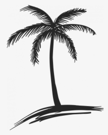 Drawing Coconut Arecaceae Tree Watercolor Painting - Coconut Tree Drawing Png, Transparent Png, Free Download