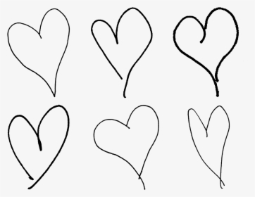 Hand Drawn Hearts Png, Transparent Png, Free Download