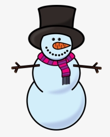 Snowman Clip Art - Transparent Snowman Clipart Black And White, HD Png Download, Free Download