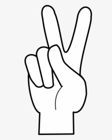 Signe De Paix / Peace Sign - Big Peace Sign Fingers, HD Png Download, Free Download