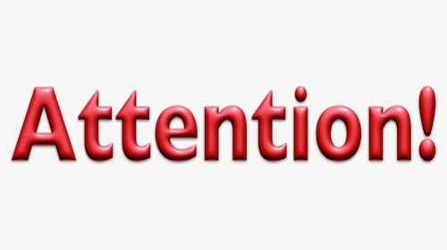 Thumb Image - Word Attention, HD Png Download, Free Download