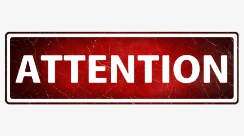 Attention Banner, HD Png Download, Free Download
