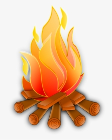Campfire Vector Png Image - Clipart Bonfire, Transparent Png, Free Download