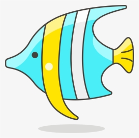 Fish Clip Art Simple Lovely - Cartoon Tropical Fish, HD Png Download, Free Download