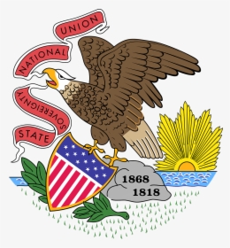 Illinois State Flag Png, Transparent Png, Free Download