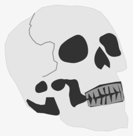 Simplified Skull - Cartoon Skull Png Public Domain, Transparent Png, Free Download