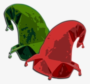 Transparent Jester Hat Clipart - Elf Hat Clipart, HD Png Download, Free Download