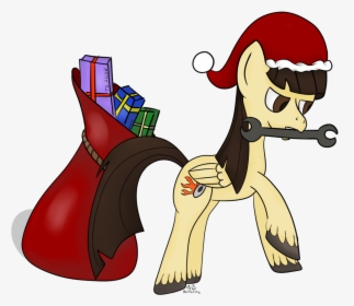 Poniesinboxes, Hat, Present, Rule 63, Safe, Santa Hat, - Cartoon, HD Png Download, Free Download