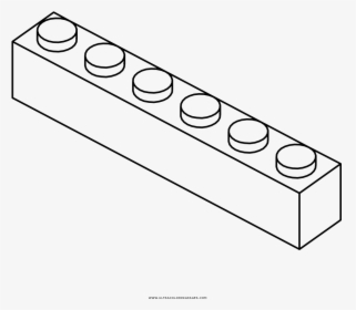 Lego Brick Coloring Page - Line Art, HD Png Download, Free Download