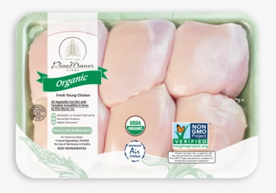 Pine Manor Organic Skinless Thighs - Thigh, HD Png Download, Free Download