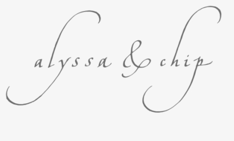 Alyssa&chip - Calligraphy, HD Png Download, Free Download