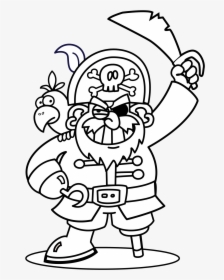 Pirate Colouring Pages, HD Png Download, Free Download