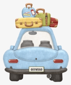 Clipart Family Blue - Travel Car Road Trip, HD Png Download, Free Download