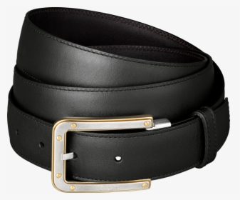 Slim Black Belt With Golden Buckles Png Image - Belt Png, Transparent Png, Free Download
