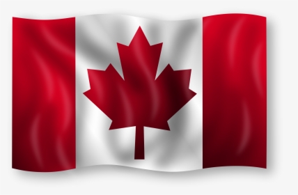 Waving Canada Flag Png In Transparent Pngbg - Moving Canada Flags, Png Download, Free Download