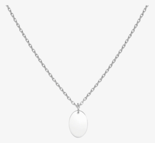 Aurator Large Oval Pendant - Zweireihige Kette Silber, HD Png Download, Free Download