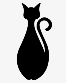 Black Cat Silhouette Royalty-free Clip Art - Cat Silhouette Svg Free, HD Png Download, Free Download