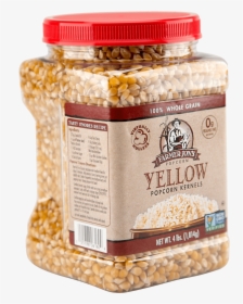 Farmer Jon"s Virtually Hulless Yellow Popcorn Kernels - Popcorn Kernels Bulk, HD Png Download, Free Download