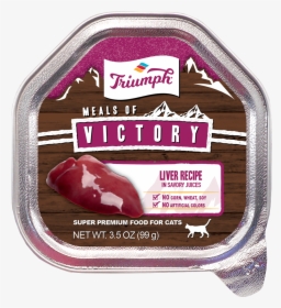 Meals Of Victory Liver Recipe Wet Cat Food Cups - Food, HD Png Download, Free Download