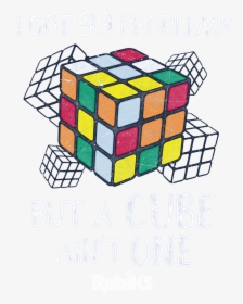 Rubiks Cube 99 Problems Men"s Regular Fit T-shirt - Rubik's Cube, HD Png Download, Free Download