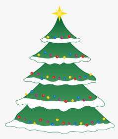 Simple Christmas Tree Clipart, HD Png Download, Free Download
