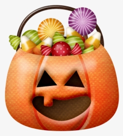 Cesta De Doces Halloween Png, Transparent Png, Free Download