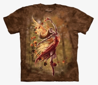Anne Stokes Autumn Fairy T-shirt - T Shirt Fairy, HD Png Download, Free Download