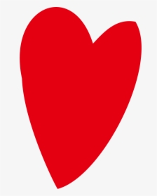 Drawing Love Heart Clip Art - Simple Red Heart Drawing, HD Png Download, Free Download