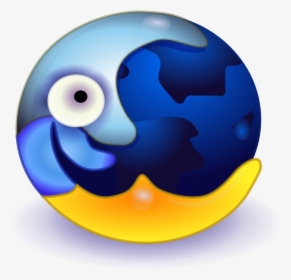 Onlinelabels Clip Art - Moon And Earth Combined, HD Png Download, Free Download
